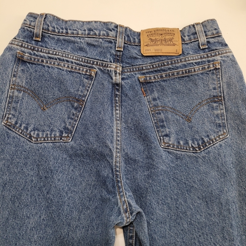 Levis Vintage Jeans High Waist Tapered Leg Fit 921 Size 16 Short Orange Tab - Picture 3 of 15